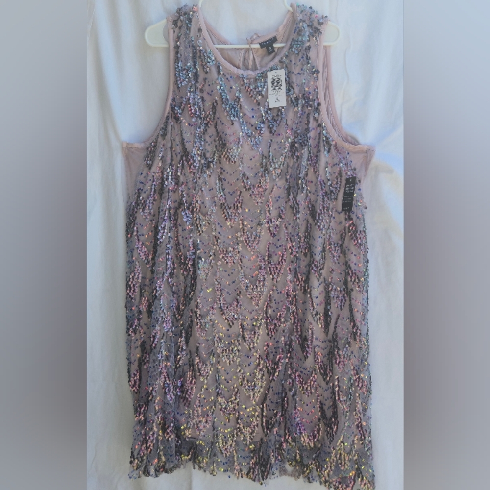 Torrid Multicolor Sequin Mini Dress